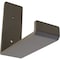 Ekena Millwork Steel Hanging Shelf Bracket, Hammered Dark Bronze 2"W x 6"D x 5 1/2"H BKTM02X06X05HSHDB - alternate 1